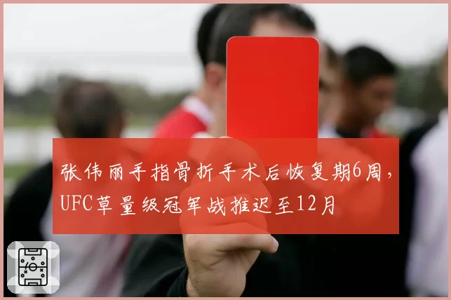 张伟丽手指骨折手术后恢复期6周，UFC草量级冠军战推迟至12月